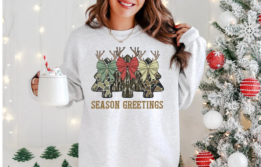 Season's Greetings Camo Trees